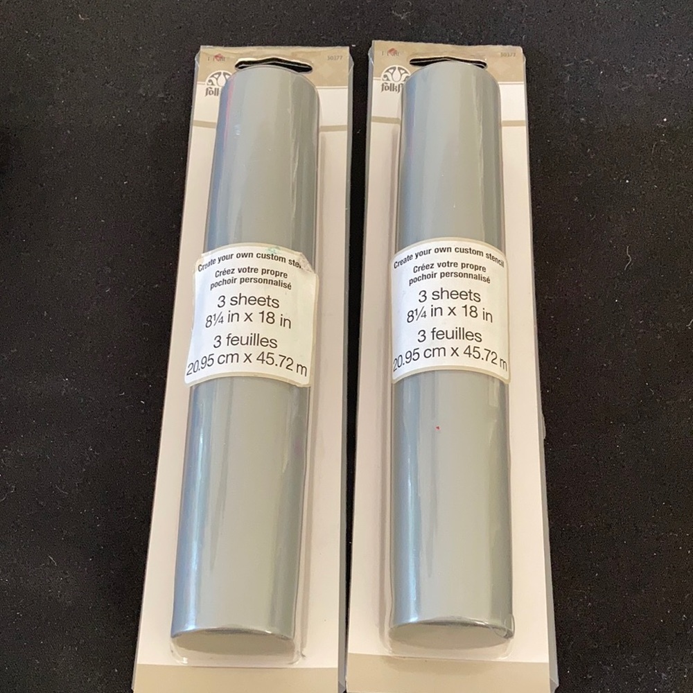 FOLK ART STENCIL FILM 2 ROLLS NWT